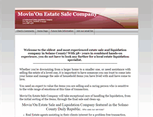 Tablet Screenshot of movinonestatesales.com